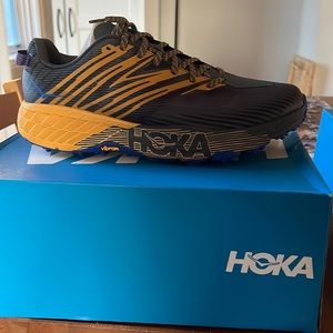 HOKA ONE ONE | M SPEEDGOAT 4 | Mens 12.5 | Blue/Orange/Black